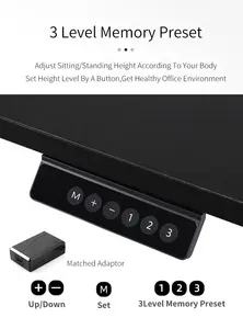 Современный регулируемый по высоте, офисный стол, Электрический регулируемый по высоте, рама для стола, двухмоторный двигатель для дома, офисная мебель - Product Image 2