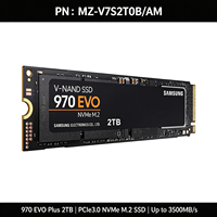 SSD Internal Solid State Drive 970 EVO Plus 2TB M.2 NVMe MZ-V7S2T0B/AM PCIe 3.0 X4 M-Key 2280