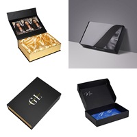 Boîtes d'emballage pliables de luxe personnalisées avec logo pour extensions de cheveux et perruques, pour les entreprises de coiffure