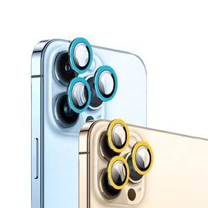 Protector <span class=keywords><strong>de</strong></span> lente <span class=keywords><strong>de</strong></span> cámara luminoso <span class=keywords><strong>de</strong></span> neón, cobertura 3D <span class=keywords><strong>de</strong></span> vidrio fluorescente antiarañazos para teléfonos móviles iPhone 11 16 Pro - Product Image 1