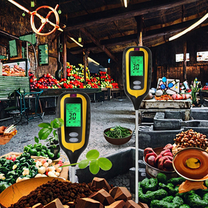 4-in-1 Digitaler Bodenfeuchtemesser mit LCD-Anzeige Temperatur- und Sonnenlicht-<span class=keywords><strong>Tester</strong></span> für Gartenbau & Landwirtschaft - Product Image 3