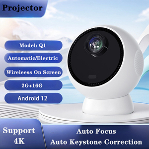 Portable <strong>Android</strong> 12 Smart <strong>WiFi</strong> Mini <strong>Projector</strong> with 3D Features Built-In Internet Wireless for Bluetooth for Home Cinema - Product Image 2