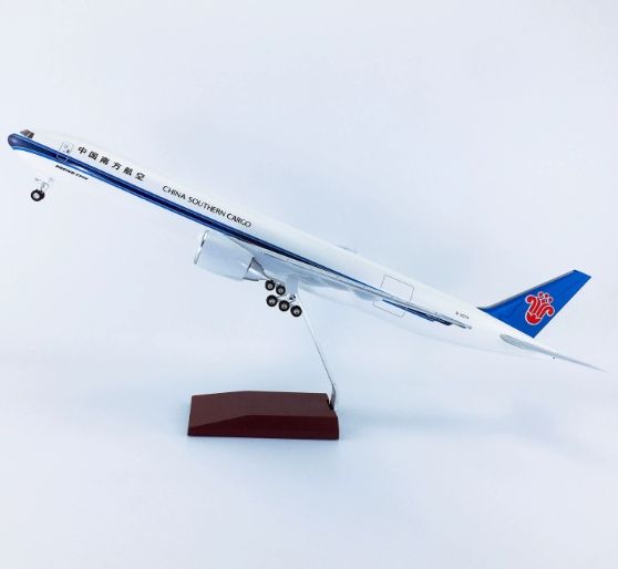 white-China Southern Airlines B777F with wheels