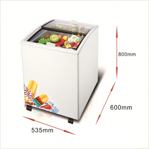 Congélateur à glace solaire 12/24V pour stand de rue, armoire réfrigérée avec porte coulissante pour voiture et usage domestique - Product Image 4