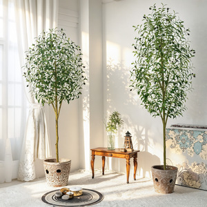 Árbol de Olivo Artificial en Maceta, Desmontable, de Polietileno, Bonsái Artificial de 120 cm de Altura, Decorativo para Sala de Estar - Product Image 6