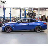 Jupes latérales en carbone de qualité supérieure style MP pour BMW M3 M4 G80 G82 G83, lèvres de jupes latérales pour voitures décapotables, kit de carrosserie, lèvre de conversion