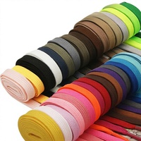 Lacets plats en coton ciré GBC de haute qualité et durables, largeur 0,8 cm, pour chaussures en cuir et baskets, plusieurs longueurs et couleurs