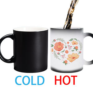 Tazas Personalizadas con Logotipo que Cambian de Color, 12 Piezas, 11 oz, Negras, para Sublimación, Taza Mágica de Cerámica que Cambia de Color para Café - Product Image 4