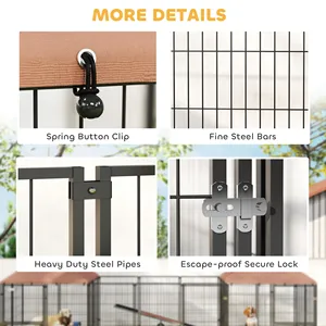 Casa para Mascotas de Nuevo Diseño, Dos Habitaciones, Caseta para Perros de Alta Calidad con Revestimiento de <span class=keywords><strong>PVC</strong></span>, Caseta para Perros de Ensamblaje Rápido en Venta - Product Image 6