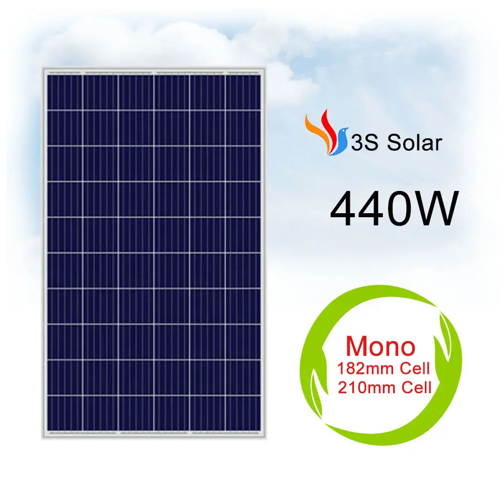 300W 340W 400W 500W 단청 Monocrystalline 태양 전지판 및 많은 광전지 절반 태양 전지판 단위