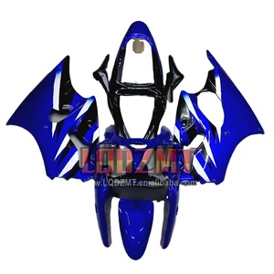 Corps d'injection pour KAWASAKI <span class=keywords><strong>NINJA</strong></span> ZX 6R <span class=keywords><strong>636</strong></span> ZX636 ZX6R 00 01 02 37No.161 ZX-<span class=keywords><strong>636</strong></span> 600CC ZX-6R 2000 Bleu blanc 2001 <span class=keywords><strong>2002</strong></span> Carénages - Product Image 1