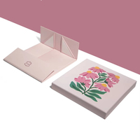 Boîtes cadeaux pliables en carton rigide avec logo personnalisé imprimé, pour vêtements, chaussures, bijoux, avec fond et couvercle.