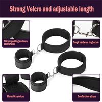 Ensemble de cordes de bondage SM pour adultes, kit BDSM pas cher avec bandeau, menottes, sangles et attaches de lit - Chambre à coucher