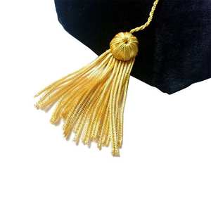 Lingotti di laurea oro frangia nappa per <span class=keywords><strong>Tam</strong></span> e tappi all'ingrosso oro filo e nappa in fili metallici - Product Image 3
