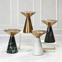 Table basse moderne et durable en métal de luxe, mobile, pour salle à manger et salon, usage domestique et hôtelier