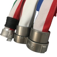Contrôleur de feu électrique rouge pu, doublure en cuir, rouge, 38mm 50mm 65mm 77mm 100mm 2 pouces 2.5 pouces 3 m 30m 25m 20m