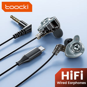 Toocki Durable Léger HiFi <span class=keywords><strong>Filaire</strong></span> Écouteurs Shell Crisp Highs & Deep Bass Plug-and-Play Design pour le divertissement à domicile - Product Image 2