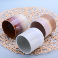 Pot à bougie en céramique 400 ml, écologique, avec glaçure dégradée, pour bougies parfumées, décoration intérieure, vente en gros, personnalisable