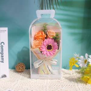 Ramo de <span class=keywords><strong>Flores</strong></span> de Jabón Hecho <span class=keywords><strong>a</strong></span> Mano con Girasoles y Claveles, Regalo para el Dí<span class=keywords><strong>a</strong></span> del Maestro, Dí<span class=keywords><strong>a</strong></span> de la Madre, San Valentín, para Mujeres - Product Image 4