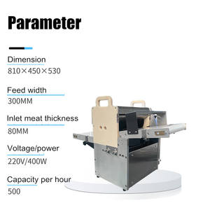 Máquina de procesamiento de corte de carne fresca de fácil operación, cortadora de carne, cortadora de chips de carne - Product Image 6