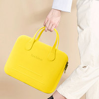 Bolso de Mano de Silicona Color Macaron Impermeable Personalizado Fuliya, Bolso de Computadora EVA para Mujer, Funda de Moda para Laptop, Bolsa de Almacenamiento para Tablet