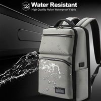Sac à dos pour ordinateur portable Bopai pour hommes d'affaires, antivol, protection PC, porte-clés personnalisé, étanche, charge USB, 15,6 pouces