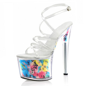 Di nuovo modo sottile <span class=keywords><strong>tacco</strong></span> 17 centimetri antiscivolo resistente all'usura pole dance tacchi alti del Club elegante Sexy Sandali Degli Alti Talloni - Product Image 1