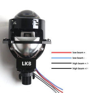 Sanvi LK8 Auto Accesorios Para Moto <b>Led</b> Headlight <b>Projector</b> with Square Lens Car Accessories Low Price Motorcycle Accessories - Product Image 1