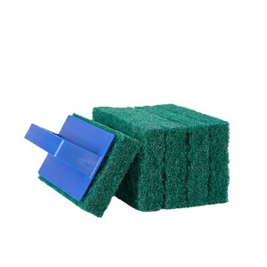 Esponjas de Fregado de Nailon Reemplazables de 15*9*2cm con Mango de Plástico con Gancho, Estropajo para Limpieza de Baños y Cocinas - Product Image 1