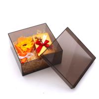 Maßgefertigte Transparente Acrylbox mit Deckel Aufbewahrungsbox mit Schiebedeckel Acryl-Displaybox Holografische Acrylbox
