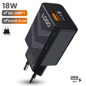 Caricabatterie USB <span class=keywords><strong>Rapido</strong></span> 18W Quick Charge 3.0 Universale da Parete per Telefoni Cellulari e Tablet, Compatibile con <span class=keywords><strong>iPhone</strong></span> 17, Samsung, Huawei - Product Image 1