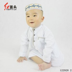 Nueva Abaya antiestática y transpirable para niños musulmanes, Thobe, nuevo diseño estilo islámico omaní - Product Image 4