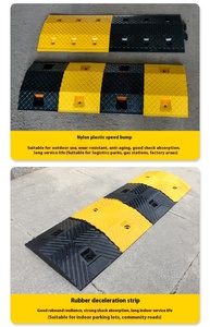 Cao su dày tốc độ vết sưng giao thông đường giảm tốc độ bội kim loại đường đệm Dải giới hạn tốc độ dấu hiệu kiểm soát giao thông sản phẩm - Product Image 6