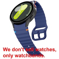Bracelet de sport en silicone ondulé Forwelleny style original 40mm 44mm pour Samsung Watch 7 SE 6 Classic 5 Pro 4 Smartwatch