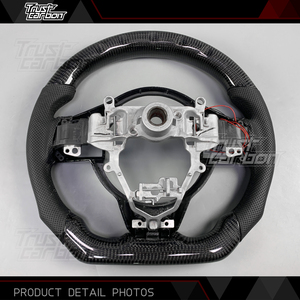 Accesorios Interiores para Automóviles <span class=keywords><strong>Suzuki</strong></span> JIMNY <span class=keywords><strong>SWIFT</strong></span> 2017-2025, <span class=keywords><strong>Volante</strong></span> Deportivo LED de Fibra de Carbono Personalizado - Product Image 5