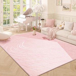 Alfombra Geométrica Abstracta Elegante, Rectangular, Antideslizante, para Sala de Estar, Dormitorio, Baño, Alfombra Suave Estilo Cachemira Sintética H-028-3 - Product Image 2