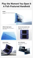 Console de jeu portable ANBERNIC RG DS Plus avec coque rabattable, double écran tactile de 4,3 pouces, lecteur de jeux portable, prend en charge l'émulateur PSP PS1