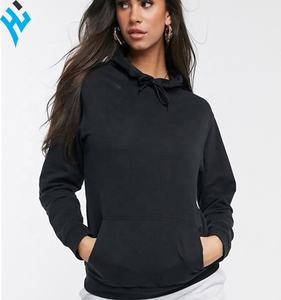 Alta calidad mujeres algodón poliéster pulóver Sudadera con capucha en blanco al por mayor personalizado grueso algodón sudaderas con capucha moda manga larga mujeres - Product Image 2