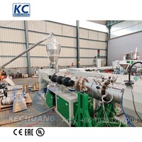Nouvelle machine de fabrication de tuyaux électriques en PVC, CPVC, UPVC, conception à double vis, avec garantie d'un an pour les usines de fabrication