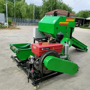 Mobile Automatic Plastic Wrapping Film Silage Baler Hay Baler Machine