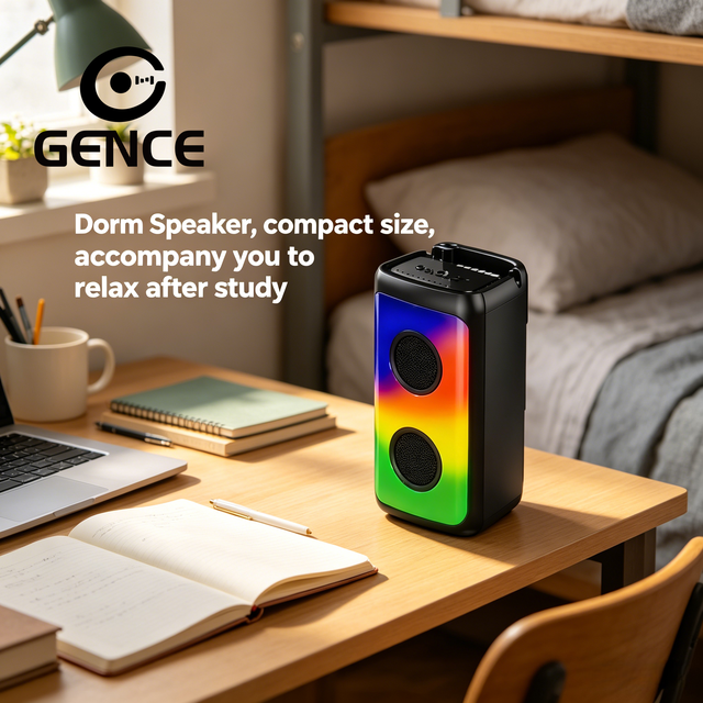 GENCE OEM Portable Plastic PA Speaker System for V5.0 RGB AUX 5.0 5-10W 2000-3000mAh Battery Rechargeable Karaoke Party