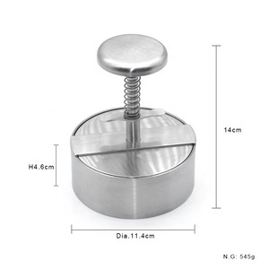 Máy Làm Hamburger Bằng Thép Không Gỉ, Máy Ép Thịt & Burger, Lý Tưởng Cho Thịt Bò Veggie Burger Nướng Thịt Nướng - Product Image 6