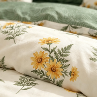 Liquidation de stock en gros de literie, ensemble de housse de couette florale en tissu excédentaire, literie de liquidation pour importateurs de literie