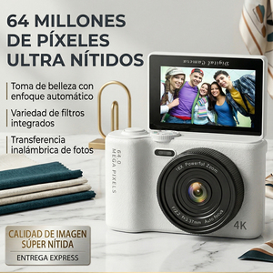 Cámara Digital Ele-Gate de 64MP 4K WiFi con Pantalla Abatible para Niños y Adolescentes - Product Image 1