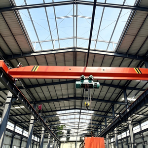 เครนเหนือศีรษะแบบรางเดี่ยว 5 ตัน ใช้ไฟฟ้า สำหรับงานขนย้ายวัสดุอุตสาหกรรม - Product Image 1