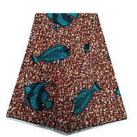Kain Linen Poliester Afrika Terlaris Grosir, Kain Brokat Cetak Lilin, Kain Ankara Afrika