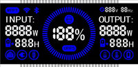 TN personnalisé 6 chiffres 7 segments écran LCD fond noir texte blanc affichage industriel Instrument Segment Code noir blanc