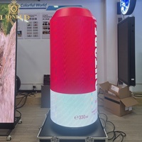 Écran LED à large angle de vision, pas de pixel de 2 mm, écran circulaire grand angle pour une portée maximale de la publicité, écran LED de forme personnalisée