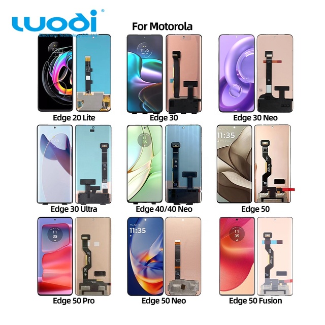 Professional Wholesale Mobile Phone LCDs for motorola Edge 20 20Lite 30 30Neo 40 50 Spare Parts Cell Phone LCD Screen Assembly