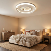 Plafonnier LED encastré haut de gamme OEM ODM avec design artistique en marbre, grand luminaire rond pour hôtel, bureau et projets d'éclairage